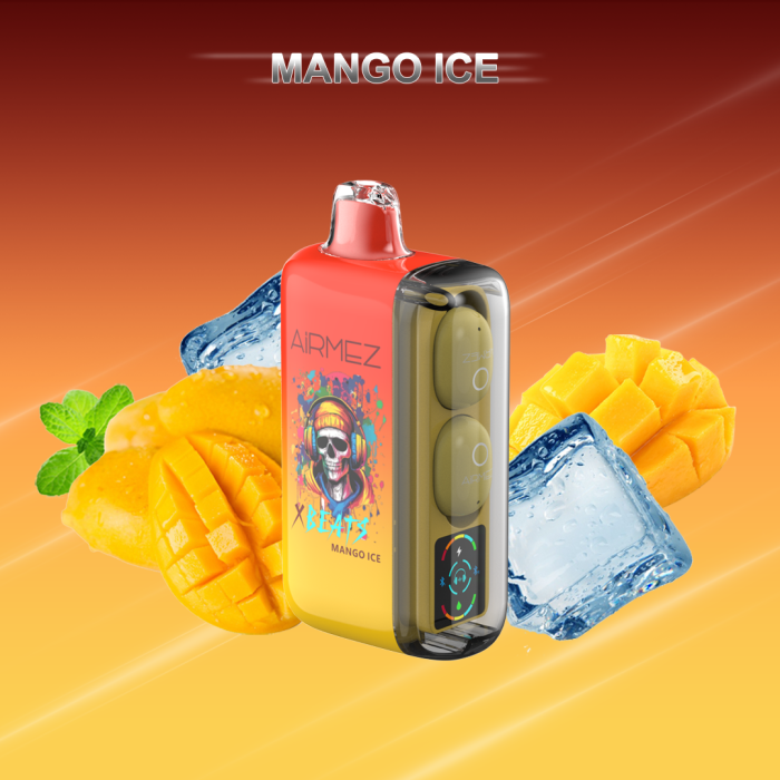Airmez Xbeats Mango Eis – 40000 Züge – Eingebautes Audio & Geschmack – Bild 1