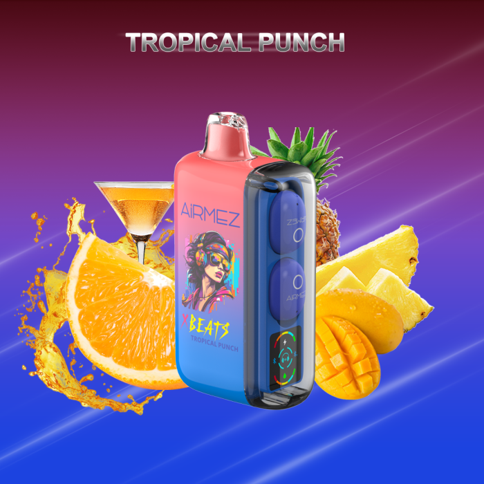 Airmez Xbeats Tropische Punch Vape – 40000 Züge – Eingebautes Audio & Geschmack – Bild 1