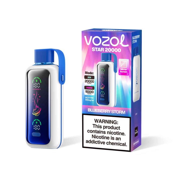 Vozol Star 20000 Blueberry Storm | Premium Einweg E-Zigarette mit intensivem Blaubeer-Geschmack | Fumot Store Vozol 20 000 – Bild 2