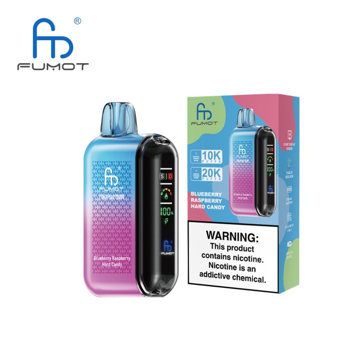 Fumot 20000 Blueberry Raspberry Hard Candy Randm Tornado 20000 Fumot Tornado 20000 E-Zigarette Ohne Nikotin Aufladbar – Bild 2