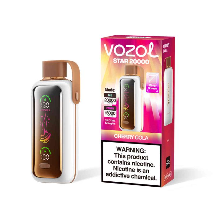 Vozol Star 20000 Cherry Cola | Einweg E-Zigarette mit 650mAh & OLED-Display | Fumot Store Vozol Vape 20000 – Bild 2