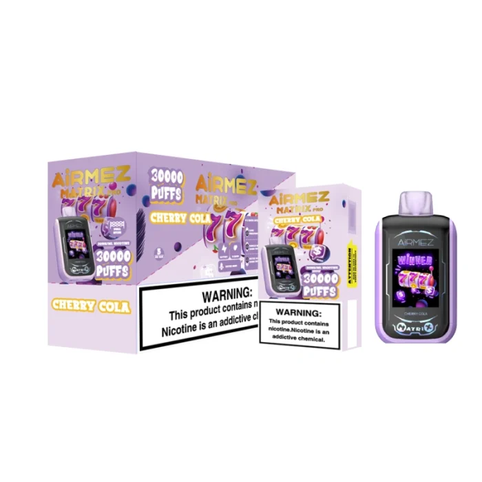Airmez Matrix Pro Kirsche-Coda – 30000 Züge – Premium Vape mit Spielfunktion – Bild 2