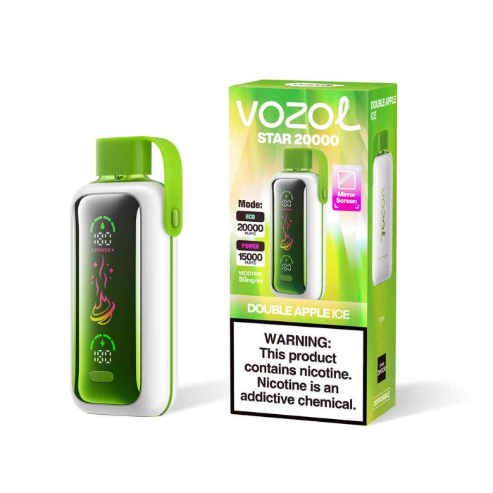 Vozol Star 20000 Double Apple Ice | Einweg E-Zigarette mit 650mAh & OLED-Display | Fumot Store Vozol 20000 – Bild 2