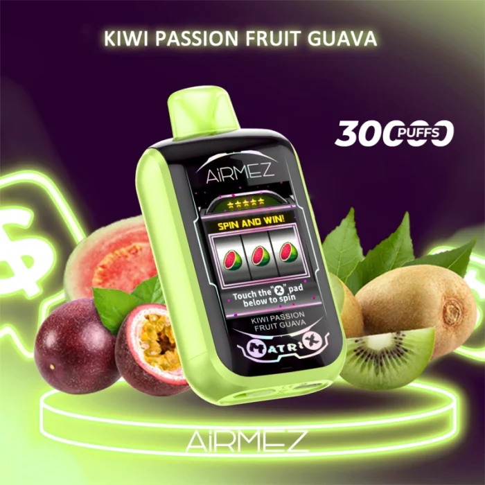 Airmez Matrix Pro Kiwi Passionsfrucht Guave – 30000 Züge – Premium Vape mit Spielfunktion – Bild 1