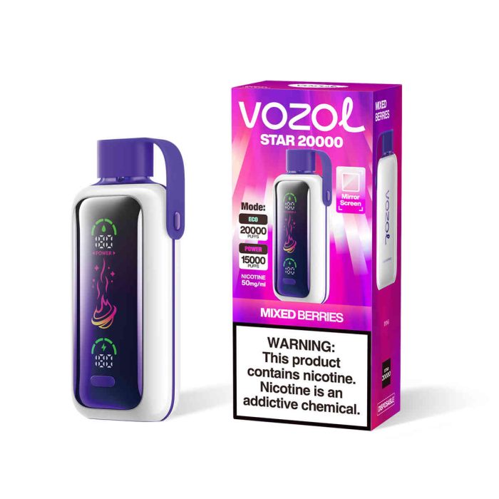 Vozol Star 20000 Mixed Berries | Premium Einweg E-Zigarette mit Beerenmix | Fumot Store Vozol 20 000 – Bild 2