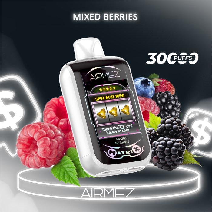 Airmez Matrix Pro Mixed Berries – 30000 Züge – Premium Vape mit Spielfunktion – Bild 1