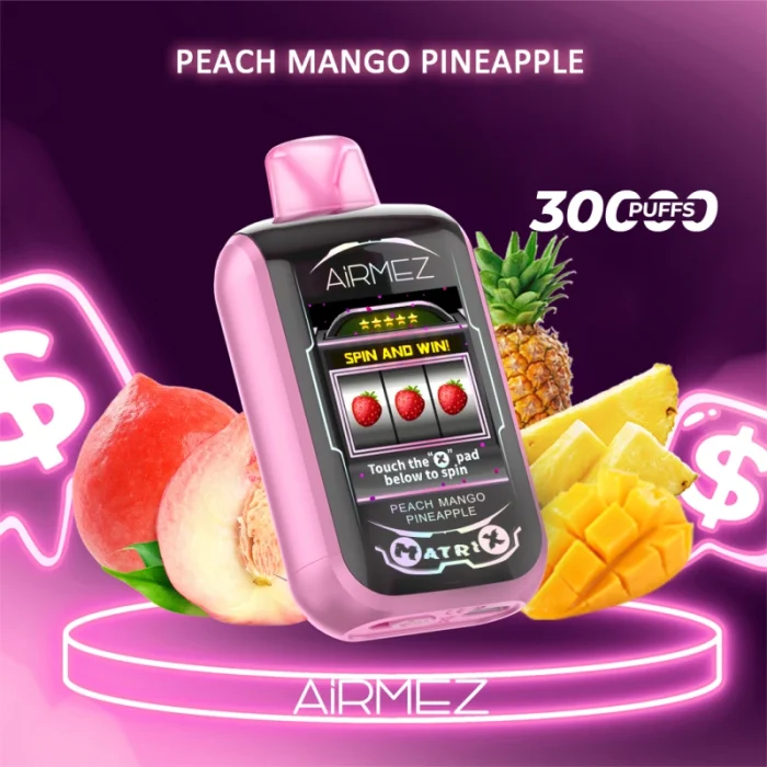 Airmez Matrix Pro Pfirsich Mango Ananas – 30000 Züge – Premium Vape mit Spielfunktion – Bild 1