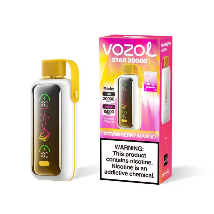 Vozol Star 20000 Strawberry Mango | Einweg E-Zigarette mit 650mAh & OLED-Display | Fumot Store Vozol Vape 20000 – Bild 2