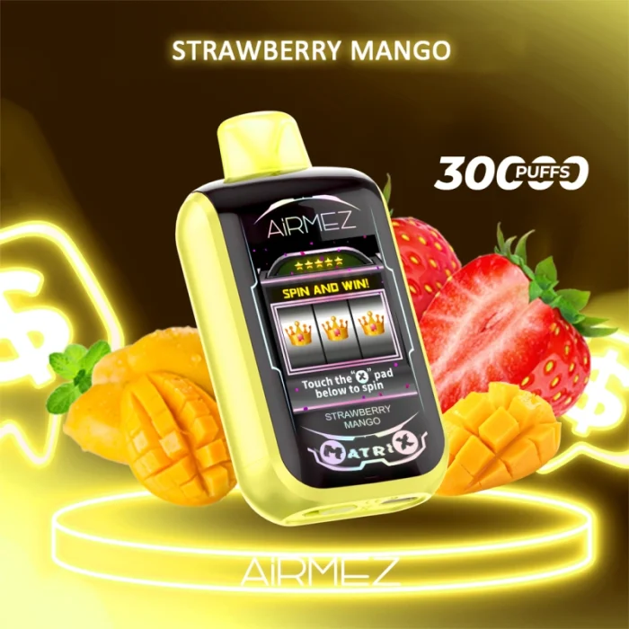 Airmez Matrix Pro Erdbeere Mango – 30000 Züge – Premium Vape mit Spielfunktion – Bild 1