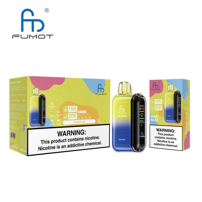 Fumot 20000 Blue Razz Randm Tornado 20000 Fumot Tornado 20000 E-Zigarette Ohne Nikotin Aufladbar – Bild 3