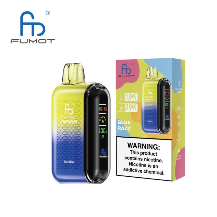 Fumot 20000 Blue Razz Randm Tornado 20000 Fumot Tornado 20000 E-Zigarette Ohne Nikotin Aufladbar – Bild 2