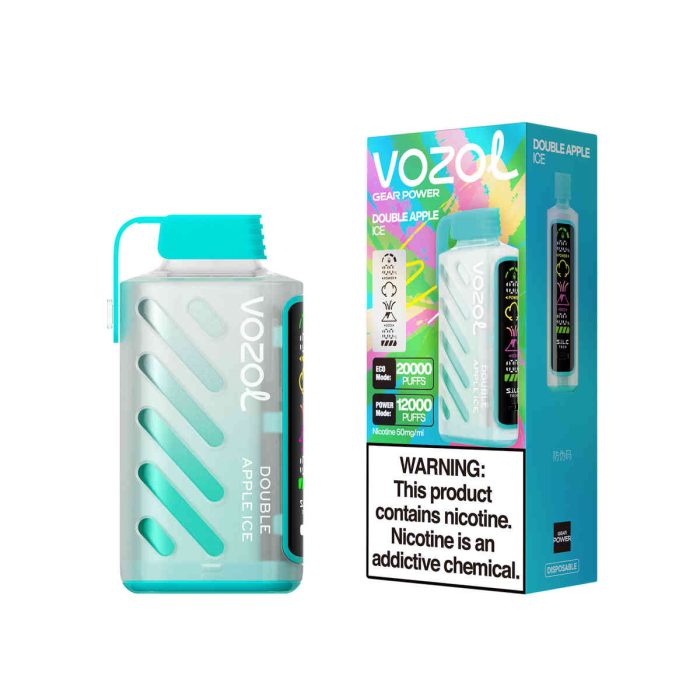 VOZOL Gear Power 20000 Double Apple Ice: Erlebe die ultimative Frische mit 20.000 Zügen – Bild 1
