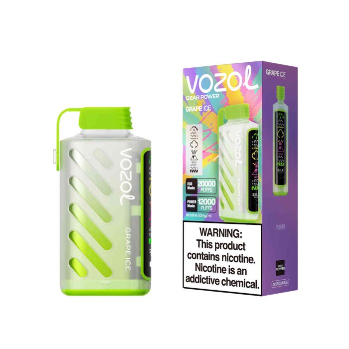 VOZOL Gear Power 20000 Grape Ice: Erlebe die ultimative Frische mit 20.000 Zügen – Bild 1