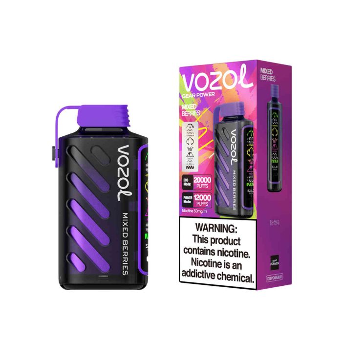 VOZOL Gear Power 20000 Mixed Berries: Vozol Gear Power Vozol 20000 Vozol 20k 20.000 Zügen – Bild 1
