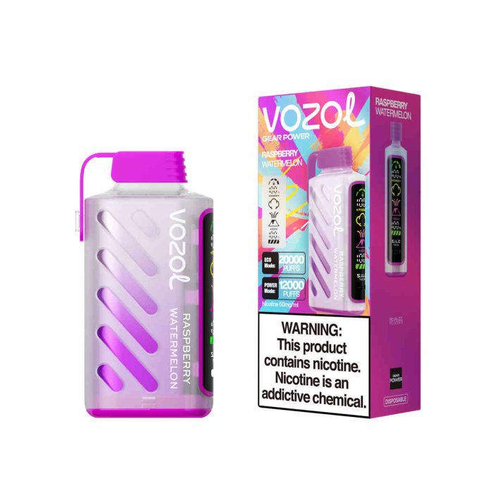 VOZOL Gear Power 20000 Raspberry Watermelon: Vozol Gear Power Vozol 20000 Vozol 20k 20.000 Zügen – Bild 1