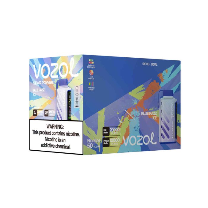 VOZOL Gear Power 20000 Blue Razz Ice: Vozol Gear Power Vozol 20000 Vozol 20k 20.000 Zügen – Bild 2