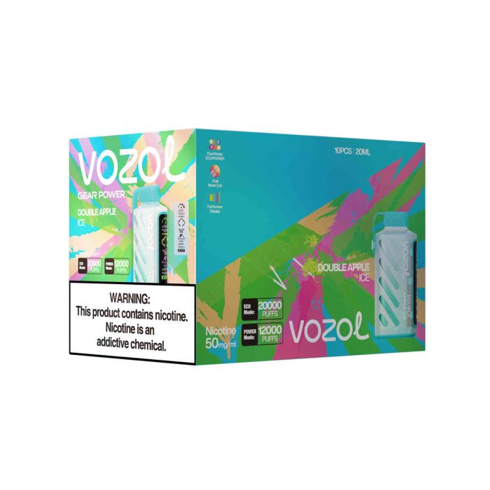 VOZOL Gear Power 20000 Double Apple Ice: Erlebe die ultimative Frische mit 20.000 Zügen – Bild 2