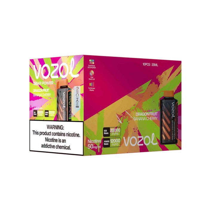 VOZOL Gear Power 20000 Dragon Fruit Banana Cherry: Vozol 20 000 Vozol Vape 20000 – Bild 2