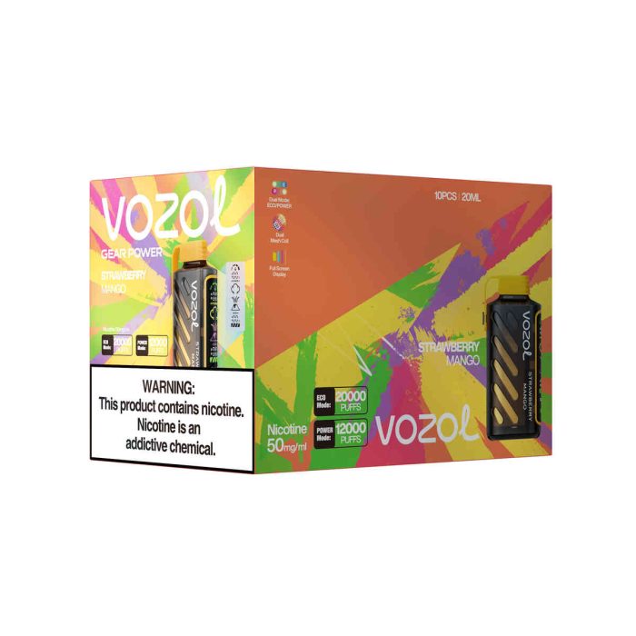 VOZOL Gear Power 20000 Strawberry Mango: Vozol Gear Power Vozol 20000 Vozol 20k 20.000 Zügen – Bild 2