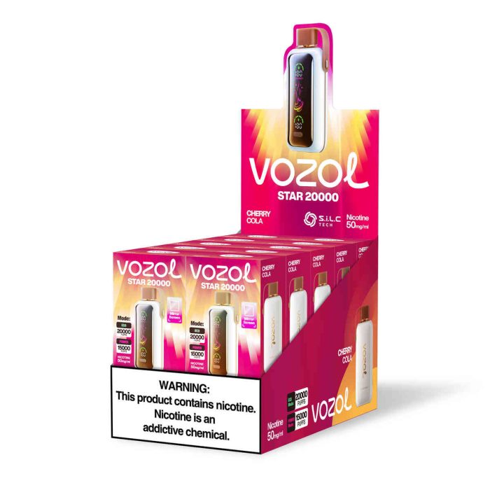 Vozol Star 20000 Cherry Cola | Einweg E-Zigarette mit 650mAh & OLED-Display | Fumot Store Vozol Vape 20000 – Bild 1