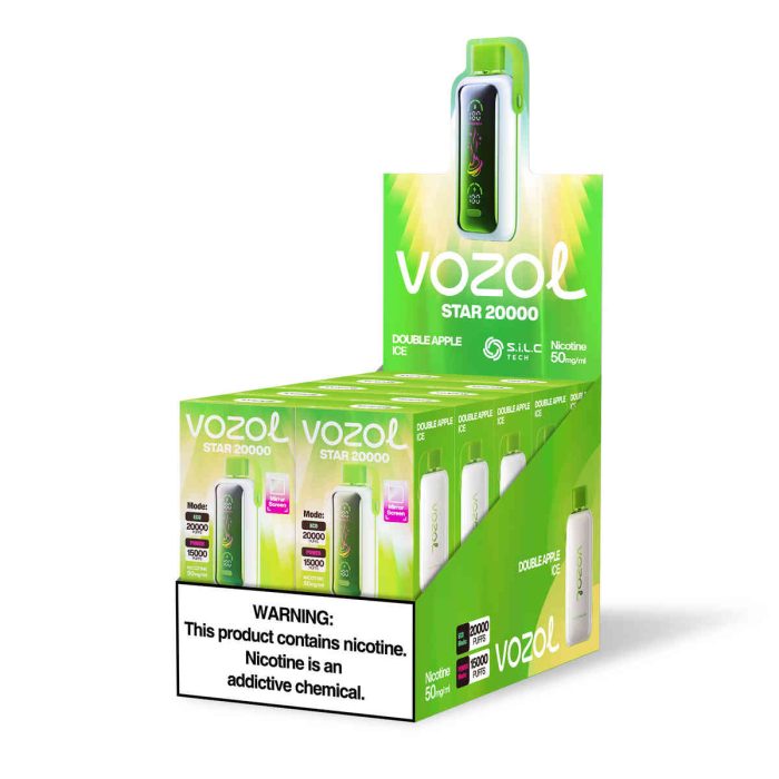 Vozol Star 20000 Double Apple Ice | Einweg E-Zigarette mit 650mAh & OLED-Display | Fumot Store Vozol 20000 – Bild 1