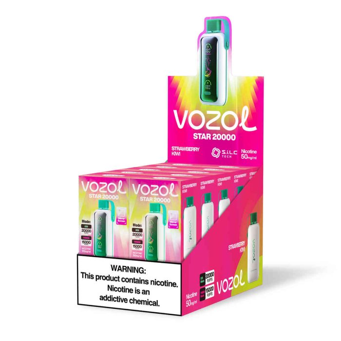 Vozol Star 20000 Strawberry Kiwi | Einweg E-Zigarette mit 650mAh & Mesh Coil | Fumot Store Vozol 20000 – Bild 1