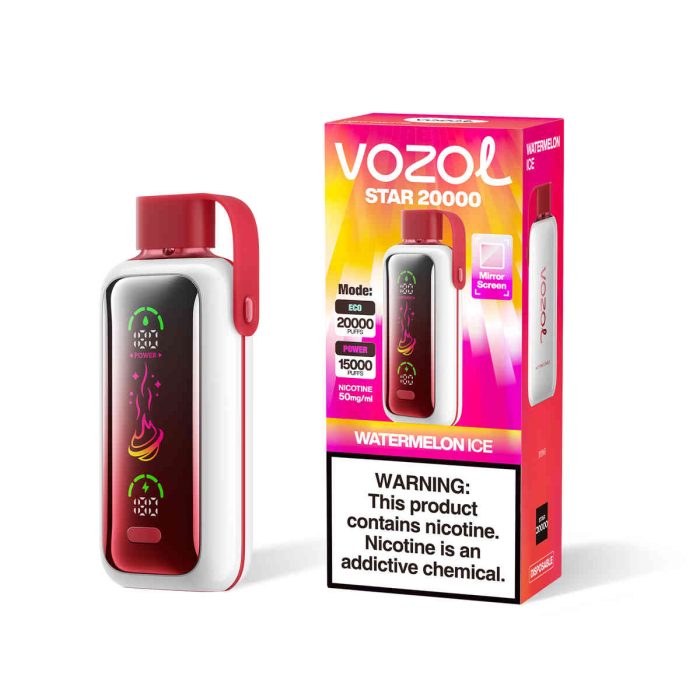 Vozol Star 20000 Watermelon Ice | Einweg E-Zigarette mit 650mAh Akku | Fumot Store Vozol 20000 – Bild 2