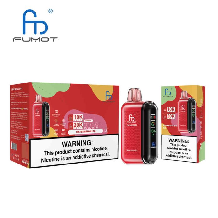 Fumot 20000 Watermelon Ice Randm Tornado 20000 Tornado 20k E-Zigarette base 1 liter – Bild 3