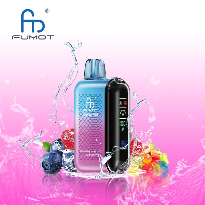 Fumot 20000 Blueberry Raspberry Hard Candy Randm Tornado 20000 Fumot Tornado 20000 E-Zigarette Ohne Nikotin Aufladbar – Bild 1