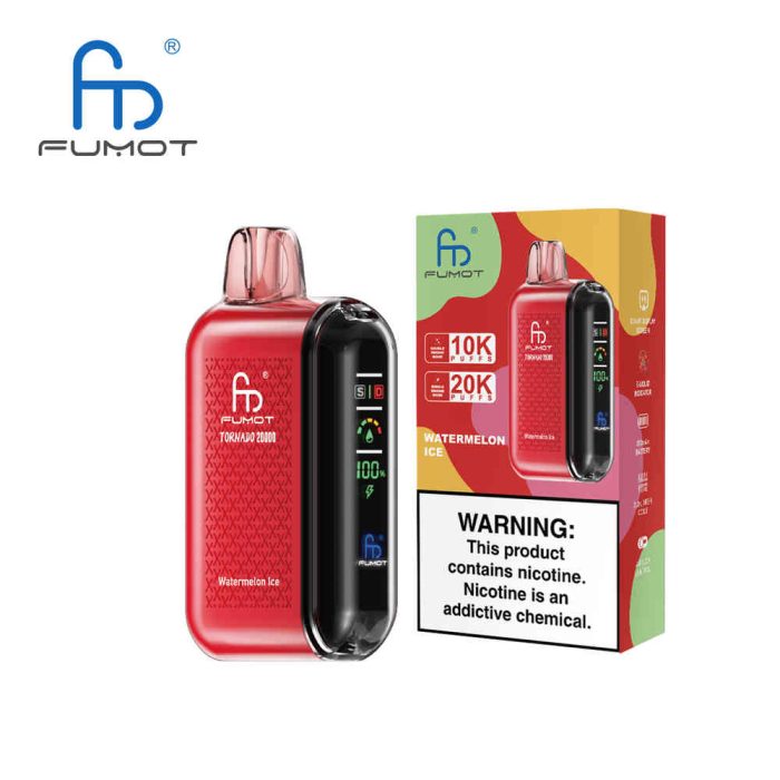 Fumot 20000 Watermelon Ice Randm Tornado 20000 Tornado 20k E-Zigarette base 1 liter – Bild 2